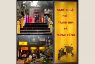 NGHỆ THUẬT THÊU TRANH HOA VÀ PHONG CẢNH