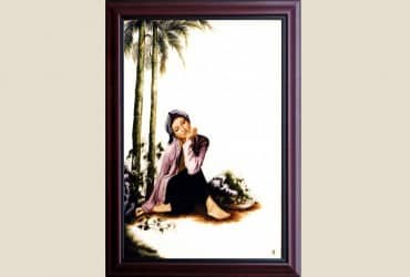 Tác phẩm tranh thêu: HƯƠNG CAU