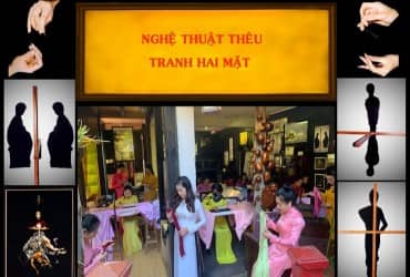 NGHỆ THUẬT THÊU TRANH HAI MẶT