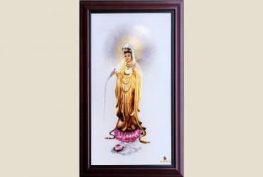 Tác phẩm tranh thêu: PHẬT QUAN ÂM