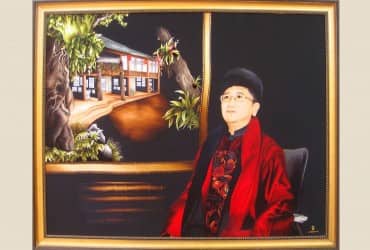 TÁC PHẨM CHÂN DUNG THÊU TAY  ÔNG BÙI QUANG NGỌC