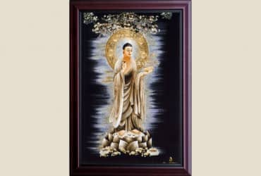 Tác phẩm tranh thêu: PHẬT TỔ NHƯ LAI