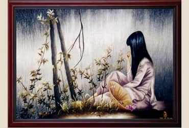 Tác phẩm thêu tay: NẾU NHƯ CHẲNG CÓ DÒNG SÔNG