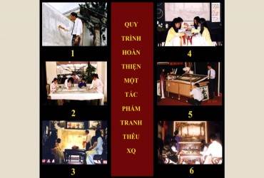 QUY TRÌNH HOÀN THIỆN MỘT TÁC PHẨM TRANH THÊU XQ