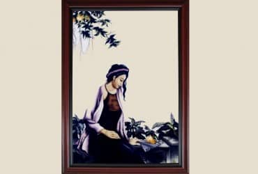 Tác Phẩm thêu tay: THÂN EM NHƯ TẤM LỤA ĐÀO