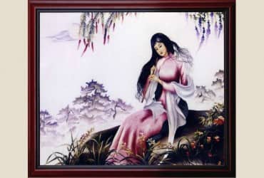 Tác phẩm thêu tay: TIẾNG SÁO THIÊN THAI