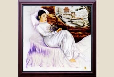 Tác phẩm chân dung thêu tay: MƠ HOA