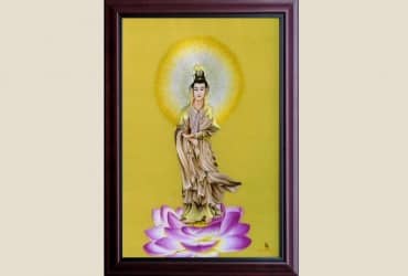 Tác phẩm tranh thêu: PHẬT QUAN ÂM